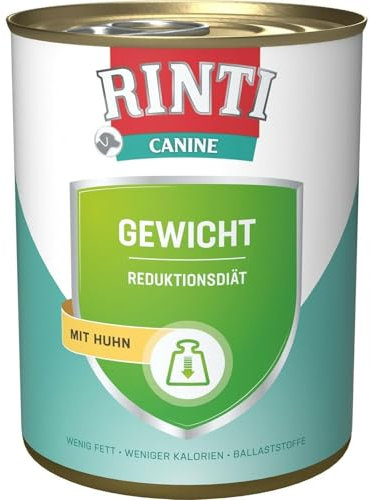 Rinti Canine Gewicht | 6X 800g Diät-Hundefutter nass