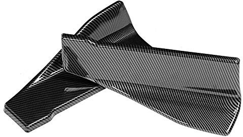 Carbon Seitenschweller Splitter Winglet Schürzen 35cm Kohlefaser für Auto Universal Seitenschweller/Heckstoßstange Lip Splitter Winglet Schürzen