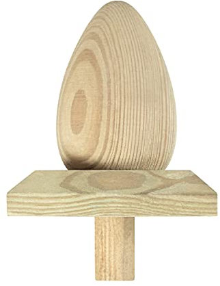 1 x PFOSTENKAPPE  BIRNE/EI  HOLZ IMPRÄGNIERT 80 x 80 MM