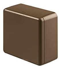 POLY POOL - PP0219.3 Elektrischer Wandverteilerkasten für Kanäle 20x10mm, 20x15mm, 30x15mm, 40x20mm - Brauner Verteilerkasten Made in Italy