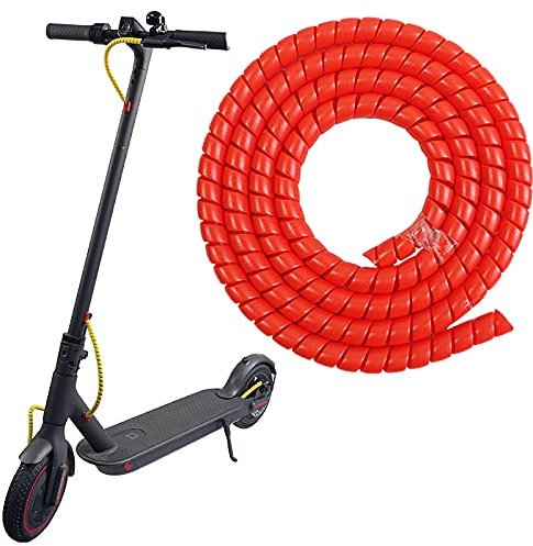 MotuTech 1 Mètre Gaines de Câbles pour Xiaomi M365 / M365 Pro/Pro 2 / 1S pour Segway Ninebot G30 Max Range Câble Protection 1M φ 9mm Cache Câbles pour Câbles Ordinateur/USB/Audio/Vidéo (Rouge)