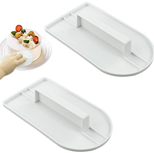 SZCXDKJ Smart Baking Fondant Cake Decorating Icing Smoother Sturdy Plastic Sugarcraft Cake Smoother Polisher Baking Tools Fondant Marzipan Sugar Paste Polisher Smoothing Sugrarcraft Cupcake ?2pcs?