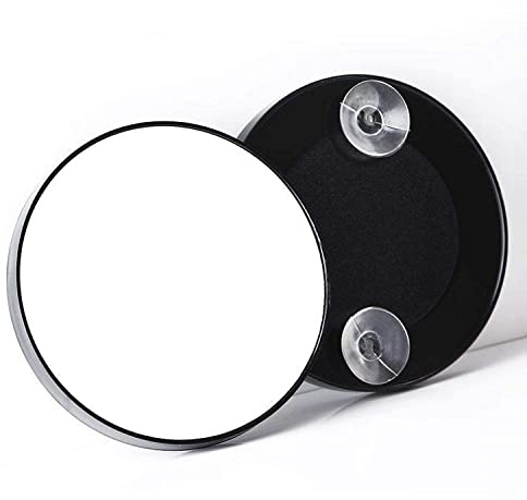 Salon Ultimate Eyebrow 10X Magnifying Mirror - Mini Travel Mirror with Suction Cups for Tweezing, Eyebrows, Makeup