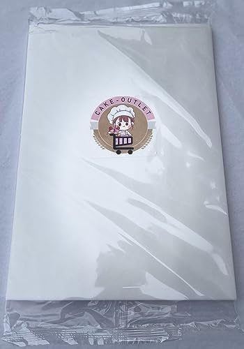 Wafer Paper - Papier pour gaufrettes, 50 feuilles, format DIN A4, gâteaux, fleurs, étiquettes comestibles, cartes de table, bricolage ou menu.