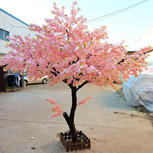 ZHPPED Künstlicher Kirschbaum große Pflanze Simulation Pfirsichblüte Baum Pflaumenbaum Hotel Einkaufszentrum Dekoration Fake Kirschbaum einfach zu montieren Künstliche Pflanzen,1.5x1m/4.9x3.2ft