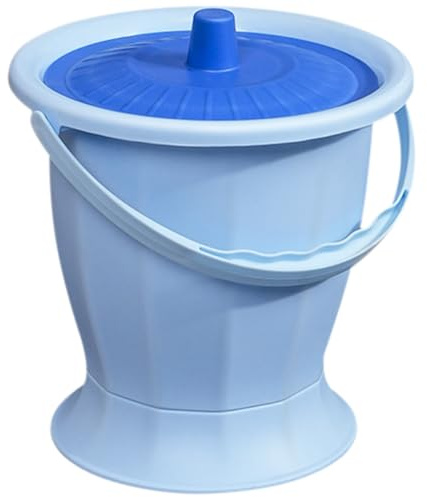 PACKOVE Orinal Portátil de Plástico Cómodo Tapa para Viaje y Hospital Uso Adulto