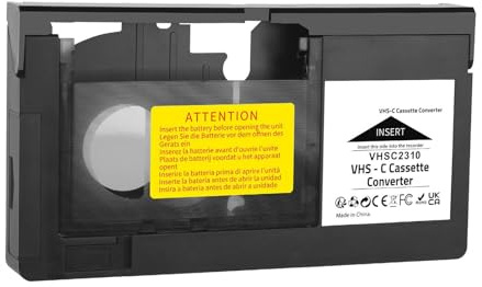 Adaptateur de Cassette VHS C, Cassettes VHS Professionnelles Portables pour Caméscopes