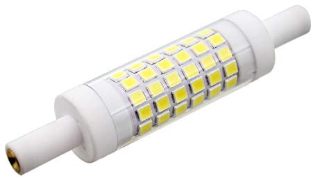 R7S 6 W 78 mm LED ljuskälla keramik 70 x SMD2835 dagsljus 6000 K 480 LM ej dimbar - J typ Double Ended 60W R7s J78 lampor halogen ersättning