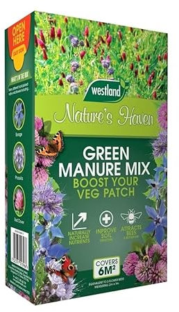 Nature's Haven 20500332 Green Manure Wildflower Seed Mix, 1.2KG (6m2) Carton