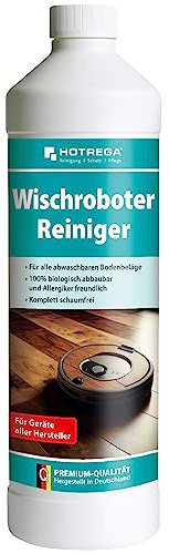 HOTREGA Wischroboter Reiniger Konzentrat 1L, Reinigungsmittel für alle wasserfesten Oberflächen, schaumlos, tensidefrei