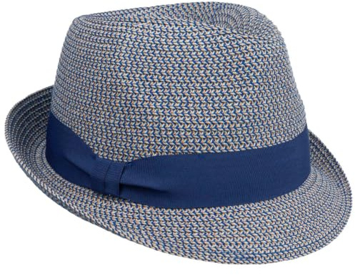 Seeberger Chapeau en Paille Katalia Trilby Femme - D'Ete avec Ruban Gros Grain, Grain Printemps-ete Ete