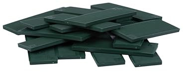 DECKLINE Abstandshalter Kunststoff - 100 Stück - 34 x 100 x 5 mm - Set - Distanzklötze für Fußböden, Fenstern, Türen - Verglasungsklötze - Unterlegplatten - Fensterklötze