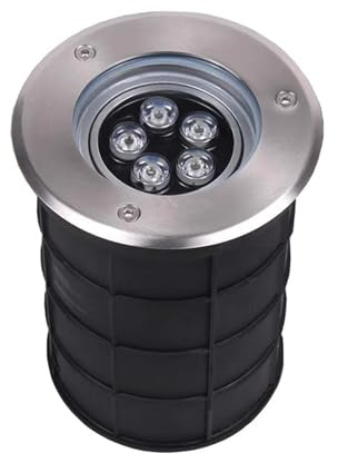 VSHENG Paisaje Lámpara Empotrable En El Suelo Ángulo Ajustable LED Luz Subterránea IP65 Resistente Al Agua AC12/24V Bajo Voltaje Foco para Exteriores Puente Jardín Camino Iluminación De Paisaje(Green,