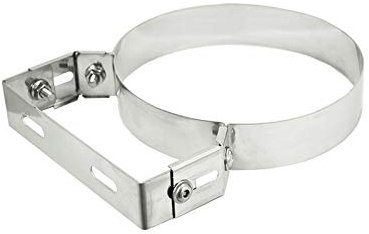 Collare pesante Regolabile in Acciaio Inox per Tubi Mono e Doppia Parete (D.100)