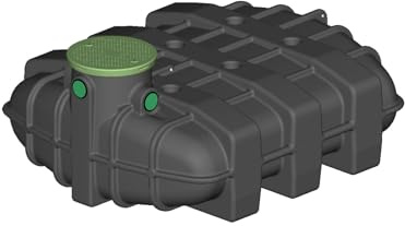 FLORANTIA Regenwasser Flachtank 2500 Liter Erdtank Aqua-Flat Kunststoff [ Ausbaupaket passend für Ihre Anwendung frei wählbar ]