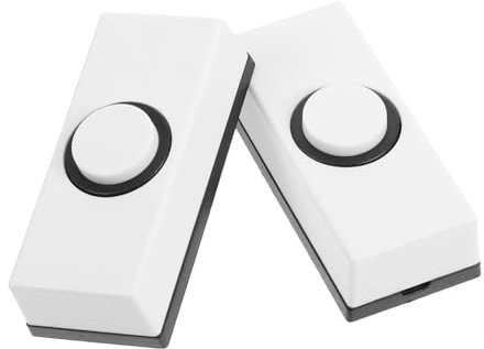 Veemoon Traditional Doorbell Switch Doorbell Buttons Door Bells for Homes Easy Garage Door Button Wall Mount