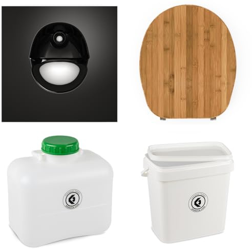 Kildwick Compost Toilets FreeLoo Bambus M Trenntoilette Bausatz Klassik XL Schwarz
