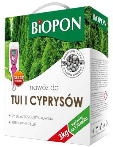 Concime tuia e cipresso 3kg - fertilizzante siepi NPK granulare per 120 piante
