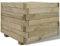 yorten Pflanzkasten Blumenkasten Pflanzkübel Quadratisch Pflanzgefäß aus Grün Imprägniert Kiefernholz Verrottungsfest 50 x 50 x 40 cm (L x B x H)