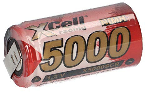 SUB-C Akku Zelle 5000mAh 1,2V NIMH Hochleistungszelle mit U Lötfahne