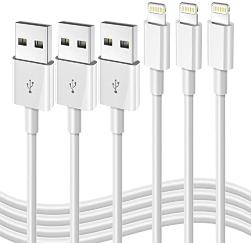 iPhone Charger Apple MFi Certified Cable,3 Pack 3FT USB-A to iPhone Cable