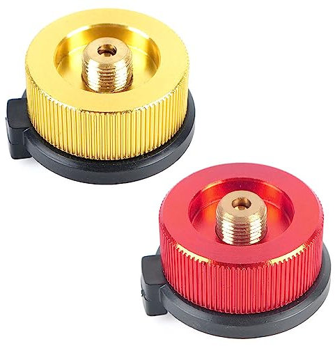 2 Pcs Gas Bottle Adaptor Camping Gas Adapter Stove Connector Gas Adapter for Camping Gas Burner