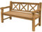 Teako Design Teak Friesenbank Märstak Massivholz Wetterfest, Verschiedene Größen, für den Außenbereich geeignet, Teakholz, Holzabnk mit Armlehnen, Langlebige Gartenmöbel (120 cm), TB-1401-x