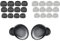 6 Pairs Earphone Buds Replacement for Galaxy Buds Pro, Silicone Earbuds Rubber Tips for Samsung - Noise Cancellation and Anti-slip Effect (Black)