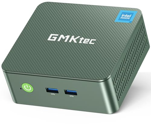 GMKtec G3 Plus Mini PC Intel Twin Lake N150 (Upgrade N100), 8GB RAM 3200 MHz, 256GB SSD M.2 NVMe SSD (unterstützt PCIe 3.0), Mini Computer, USB 3.2 * 4, 2*HDMI 4K @ 60Hz, 2.5G LAN, Micro PC
