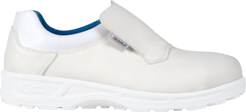 COFRA CADMO White S2 FO SR 50, Pointure 50, Chaussure de sécurité Chimique pour hôpital, Industrie agroalimentaire et Chimique
