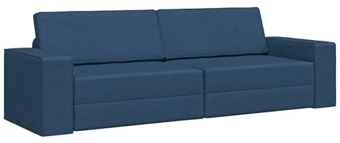 vidaXL Sofá cama 200cm Crema tela