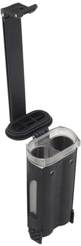 Taktisk Batteriförvaringshållare, Bärbar Vattentät Batterilåda Med Dubbel Fackdesign för CR123-, AAA- Och AA-ficklampabatterier(Black,Double)
