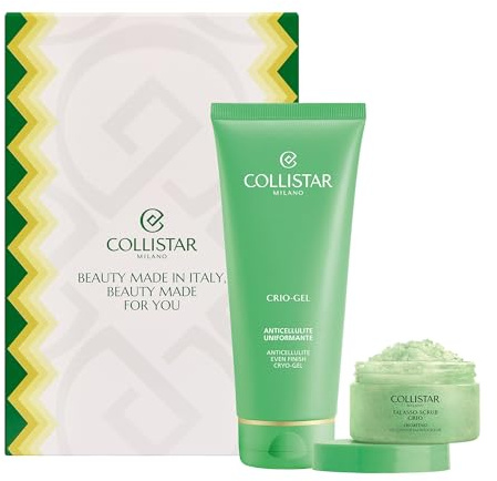Collistar Cofanetto Regalo Corpo, Crio-Gel Anticellulite 200 ml e Talasso Scrub Crioattivo 150 gr, Pelle Rimodellata e Illuminata con Estratti di Bergamotto Italiano e Effetto Freddo Attivo