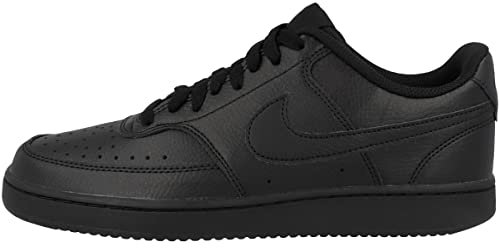 NIKE Herren Court Vision Low Next Nature Sneaker, Schwarz/schwarzschwarz, 43 EU