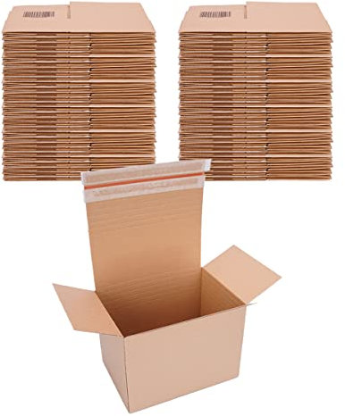 verpacking Automatik Karton 304 x 216 x 130-220 mm höhenvariabel Braun (Außenmaß 310 x 220 x 135-225 mm) VP 50 Versandkartons mit selbstklebendem Deckel (120 Stück)