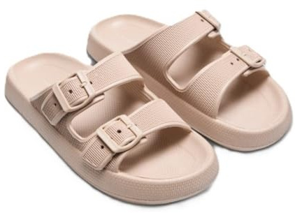 YSABEL MORA Infradito da spiaggia Fibbie antiscivolo Extra Comfort con design moderno e leggero per camminare in tutta l'estate, vestibilità personalizzata e maggiore comfort in ogni passo, beige, 37