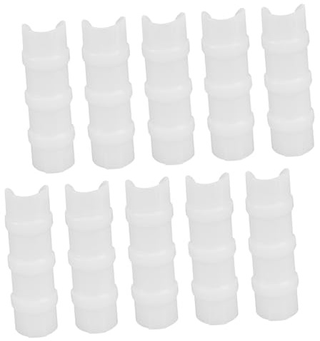 SUPVOX 10 Piezas Clips Abs para Invernadero Abrazaderas de Alta Resistencia para Tubos Protección Solar y Envejecimiento Accesorios para Fijar Malla y Film Jardín