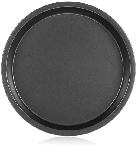 LOLIPPYY Bandeja para Hornear Pizza Redonda Fácil de Usar de Acero al Carbono Molde Antiadherente para Repostería y Cenas Familiares