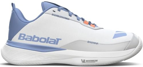Babolat Women's, SFX EVO AC W Tennis Shoes, Size 38.5, Black/Silver, Optimal Comfort, Support and Fluidity for Amateur to Advanced Players, Suitable for All Surfaces
