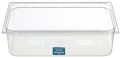 METRO Professional Contenitore GN | Policarbonato | Altezza 150 mm | Dimensione 1/1 | Contenitore Gastronorm | trasparente | lavabile in lavastoviglie | adatto al microonde | da -40° a 100°C