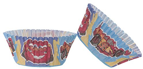 Dekora - Caissettes Cupcakes Cars | Cars Mcqueen - Cupcake Caissette, 25 Unité, Couleur Rouge (339267)