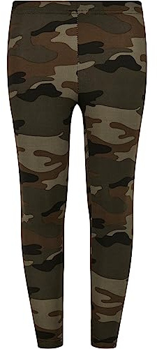Urban Classics Girls Camo Leggings, Camuflaje, 146-152 cm para Niñas