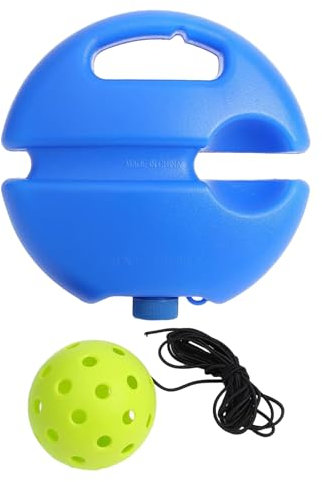 Tedious Pickleball-Trainingsbälle - Übungsgerät Pickleball Balltrainer - 40-Loch-Pickleball-Selbstlern-Trainingsgerät mit Kordel-Fußleiste, Tennistrainer für Einzelspieler-Training