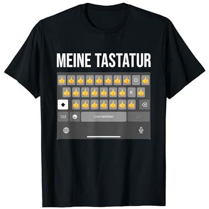 MEINE TASTATUR DAUMEN HOCH. Vater Papa Nachricht Dad Message T-Shirt