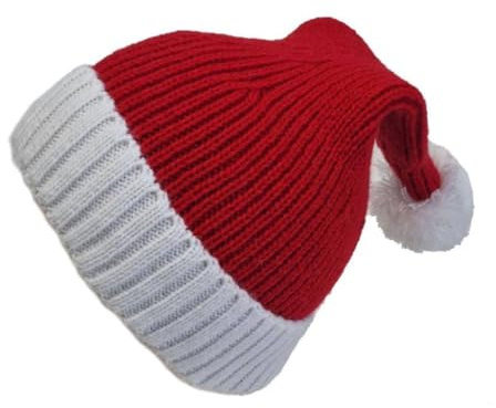 Gum & Berries Cappello da Babbo Natale per Neonati, Berretto Rosso con Pompon, per Bambini e Bambine, Natale NB - 12 Mesi