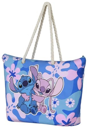 Disney Lilo et Stitch Hug-Sac de Plage Soleil, Rose, 52 x 37 cm