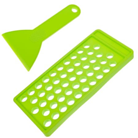 MOTHNUR Lip Balm Crafting Kit 50-hole Filling Tray Green Pp Lip Balm Tubes Set Including Filling Tool