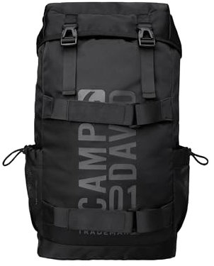 Camp David Herren Rucksack mit Logo Design Black