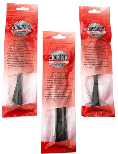 Xcalibur Tooling Lame per sega da traforo a 10, 14, 21, 24 denti con perno per segare legno plastica schiuma metalli morbidi - 36 pezzi