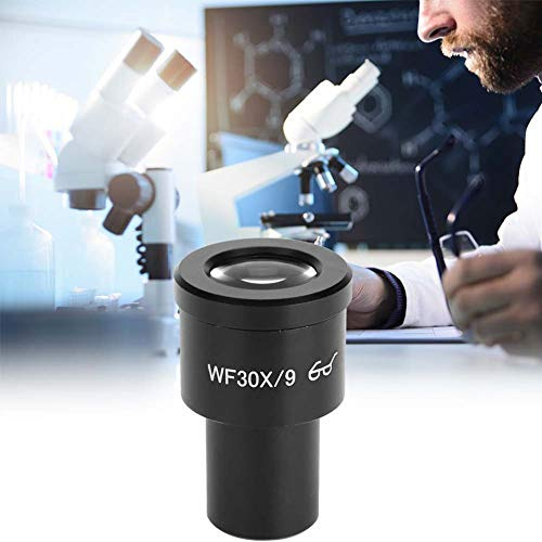 RASTKY Lente Oculare per Microscopio GWF001 Wf30X/9 Ad Alta Trasmittanza, Facile da Installare, Dimensione Interfaccia 23,2 Mm,